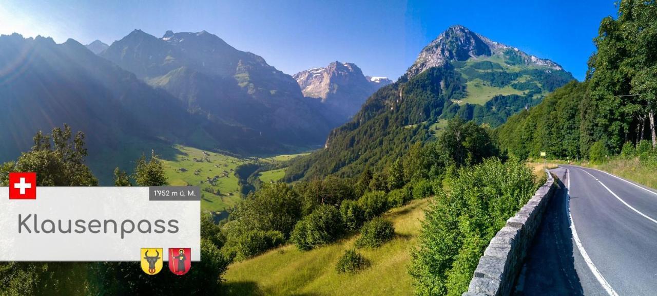 Diese Einfache Unterkunft- Bergheimat Ist Nur Fuer Backpacker- Rucksacktouristen Und Radfahrer - Huettenfeeling Im Backpackerhoues- Ganz Einfach - Ganz Unkompliziert - Ganz Relaxd Villa Linthal Exteriör bild